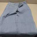 Sidefeel Women's Wide Leg Jeans High Waisted Straight Leg Jeans Stretchy Trendy Loose Denim Pants Iceland Blue Size 8