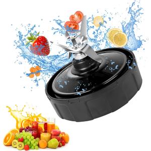 6 Fins BL480 Blender Blade Suitable For Nutri Nin-ja Auto iQ BL480-70 BL481-70 BL482-70 BL450-70 BL454-70 Blender Blade Assembly Fits for 18, 24, 32 Oz Cups Ni-nja Blender Replacement Blade