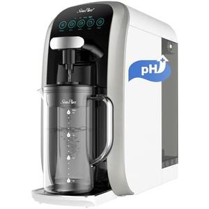 SimPure Y7T-A Countertop Reverse Osmosis Water Filter, NSF/ANSI 58 Certified, 100GPD 5 Stage RO Water Filtration System with pH+ Remineralization, Water Purifier with Glass Pitcher, No Installation