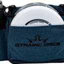 Dynamic Discs Cadet Disc Golf Shoulder Bag | Small Disc Golf Bag, 10-12+ Discs Capacity | Great for Beginners | Lightweight & Durable | Sling over Shoulder to Carry Easily (Midnight Blue)