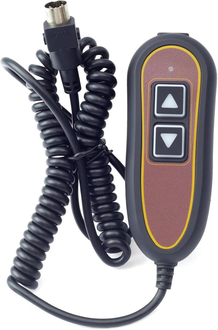 Dusledel 2 Button 5 Pin Remote ZK1200-HC Replacement for Golden for Limoss for Kaidi Motors for RMT for Dewert Hand Controller with Backlight and USB for Lift Chair Power Recliner