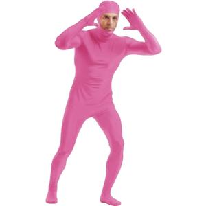Men's and Women's Spandex Open Face Full Body Zentai Costume Bodysuit Halloween Cosplay Body Suit (Adults-MHeight:(63-67Inch), Hot Pink)