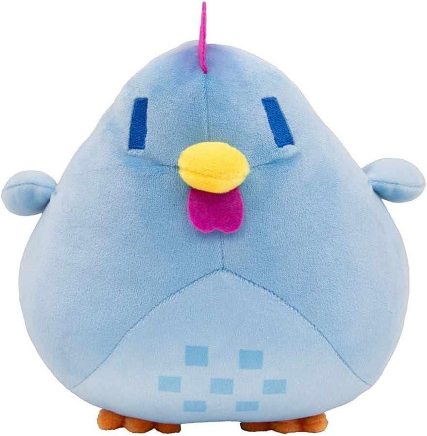 Video Game Valley Chicken Plush Toy 7.87" Stuffed Animal Pillow Hen Doll Figure Kids Gift Home Decor Stardew Merch (One Size, Blue)