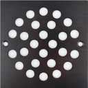 4 Inch Screw-in Square Floor Drain Cover Replacement Shower Grates with Screws,304 Stainless Steel (Oil Rubbed Bronze)