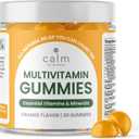Calm by Wellness Multivitamin Gummies - All Natural Vegan Adult Multivitamin Gummy - Packed with Antioxidant Vitamins C & E, B12, B6, Folic Acid, Pantothenic Acid - Essential for Overall Health, 30 Gummies