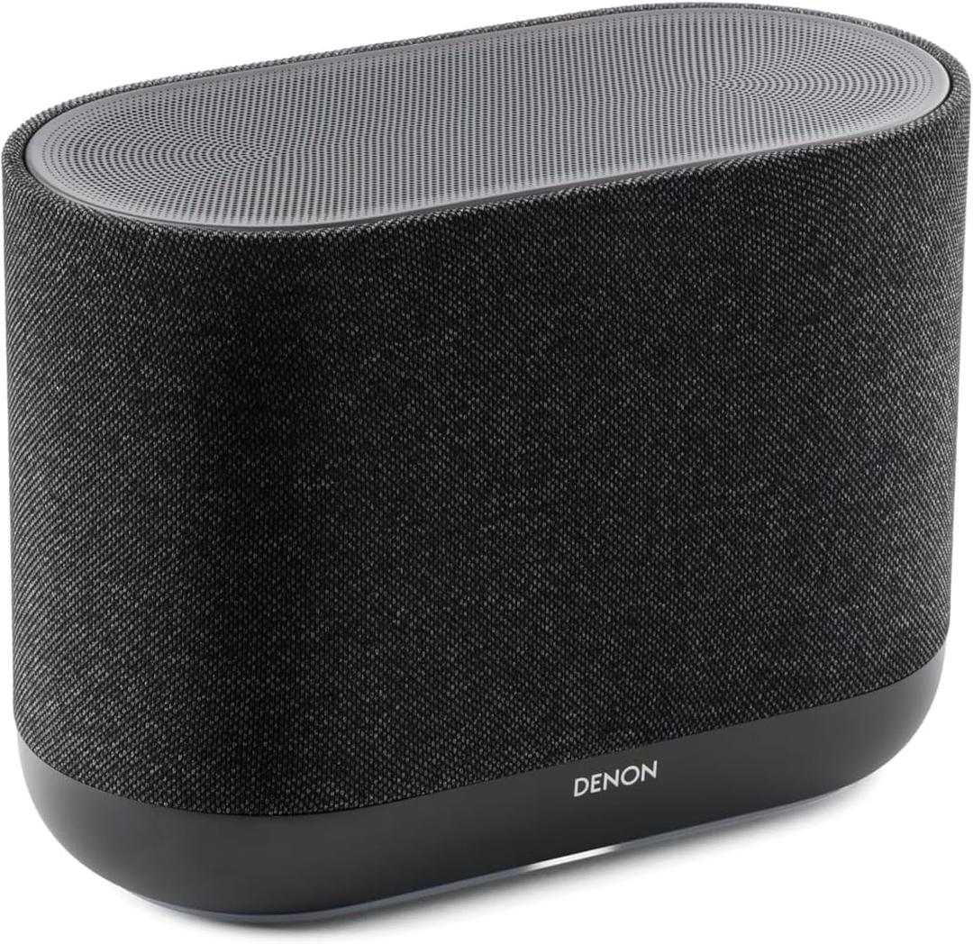 Denon Home 400 Speaker, Wireless Smart Speaker with Stereo Sound, Charcoal