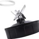 7 Fin Gears Replacement Blender Blade Fit Ninja BN751 BN801 BL450-30 BL456-30 BL454-30 Auto iQ Pro BL685 BL482-30 BL491 BL682-30 BL642 32oz 24oz 18oz Foodi ss351 ss401 Cup Nutri Blender Parts