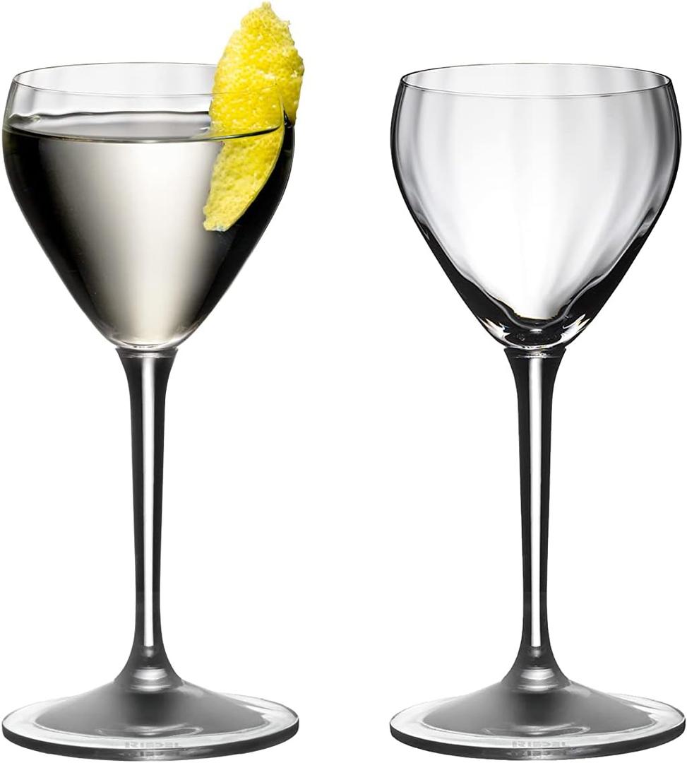 Riedel Nick & Nora Large Crystal Glasses, Drink Specific Glassware Machine-Made, Set of 2