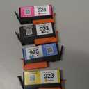 923 Ink Cartridges Combo Pack 4 Pack Replacement for HP 923 Ink Cartridges for HP Printers Compatible with HP OfficeJet Pro 8130e OfficeJet Pro 8135e 8138e 8122e 8139e 8120e Ink,Without Chip