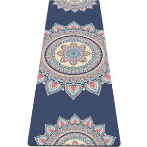 nuveti Yoga Mat Print Extra Thick TPE Non Slip Fitness Exercise Mat with Carrying Bag,72"x24" Extra Thick 6MM Exercise & Workout Mat for Yoga, Pilates Fitness and Floor Exercises (Lotus) nuveti Yoga Mat Print Extra Thick TPE Non Slip Fitness Exercise Mat with Carrying Bag,72"x24" Extra Thick 6MM Exercise & Workout Mat for Yoga, Pilates Fitness and Floor Exercises (Lotus)