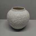 Denique White Ceramic Vase - Textured Vintage Farmhouse Tall Vase for Living Room Centerpiece Decor (A-20cm) (A-7.87inch Height)