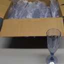 24 Pcs Blue Plastic Champagne Flutes,Blue Champagne Glasses Bulk, Made of Durable Plastic Material Can be Used for Weddings, Everyday Fun Parties and More!