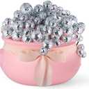 62 Pcs Pink Halloween Cauldron Disco Ball Decorations Indoor DIY Bubbling Cauldron 12.6 Inch Pink Witches Pot Halloween Party Kitchen Table Home Decoration Set