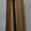 Black Curtain Rods for Windows 48 to 86", 1-Inch Blackout Curtain Rods with Aluminum Brackets and End Cap Finials, Adjustable Drapery Rods for Sliding Glass Door/Bedroom/Kitchen/Living Room Etc.
