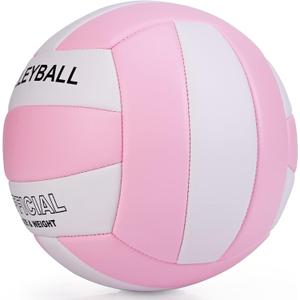 EVZOM Super Soft Volleyball Beach Volleyball Official Size 5 for Outdoor/Indoor/Pool/Gym/Training Premium Volleyballs Equipment Durability Stability Sports Ball