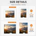 Wood 16x20 Picture Frame with 11x14 Mat White, Display 11x14 with Mat or 16x20 Without Mat, Wood 16 by 20 Photo Frame, 16 x 20 Frame for Wall Hanging Display, White