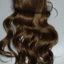 HAIRCUBE 13x6 HD Lace Front Wig Synthetic 22 Inch Honey Brown Long Wave Layered Glueless Wig for Women, Natural Look Daily Wear