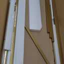 SAYGOER Gold Coffee Table,Glass Rectangular Center Tables,Simple Minimalist Table with 19.7'' Glass Metal Frame for Living Room,Apartment,Office,Home,Easy Assembly