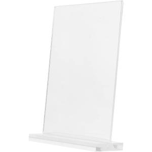 Gadpiparty 6Pcs Acrylic Menu Display Holders Double Sided Tabletop Sign Stands for Restaurants Offices and Events Lightweight Sturdy Base Easy to Use for Posters and Menus