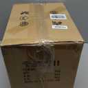 9in White Milk Glass Ceiling Light Fixture, LED Bulb Included, Vintage Semi Flush Mount Pendant Light Antique Brass Mid Century Art Deco Chandelier for Kitchen Dining Room Hallway Bedroom