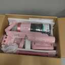 Cordless Vacuum Cleaner for Home, Upgraded 60Kpa Powerful Suction Pet Hair Vacuum with 70min Runtime, Green LED Light for Hardwood Floors & Carpet, Self-Standing Rechargeable Stick Vacuum, Grey Pink