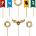 Papyrus Birthday Candles, Harry Potter Quidditch Cake Topper (8-Count)
