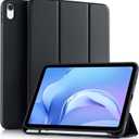 Akkerds Compatible with iPad (A16) 11th Generation Case 11 Inch 2025, for iPad 10th Generation Case 10.9 Inch 2022 with Pencil Holder, Slim Trifold Stand Protective Cover with Soft TPU Back, Black