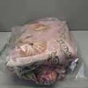 5x7 Area Rug for Nursery Girl Pink Floral Boho Cute Washable Soft Low Pile Non Slip Rugs Vintage Sound Absorbing Stain Resistant Big Carpet Rug for Bedroom Playroom Spring Living Room Dining Room