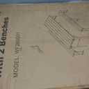 6' Picnic Table Set w/2 Benches 3-Piece 1-Case Camping Table Chair Set