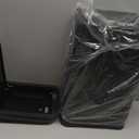 Bathroom Trash Can with Lid, 2 Pack 4 Gallons/15 Liters Garbage Can with Pop-Up Lid, Small Plastic Trash Can, Slim Trash Bin Waste Basket for Bathroom, Bedroom, Office, Living Room(Black)