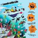 Under The Sea Joke Puzzle  72pcs Underwater-Themed Kids Puzzle, Festive Extra Large Floor Puzzles for Kids Ages 5+, Fun Childrens Puzzles & Toddler Educational Toys in 24" x 36" Size