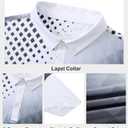 uideazone Mens Golf Shirt Dry Fit Athletic Polo Shirts Moisture Wicking Performance 3D Print Short Sleeve (White)