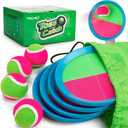 Toss and Catch Ball Set Upgraded - Kids Toys Beach Toys Baseball Games - Sturdy & Water-Resistant Great for Outdoor Pool Yard Games - Classic Gift for Boys Girls 3 4 5 6 7 8 9 10 11 12+ Years Old