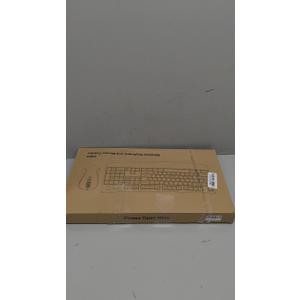 Wireless Keyboard and Mouse Combo, Full-Sized 2.4GHz Wireless Keyboard with Comfortable Palm Rest and Optical Wireless Mouse for Windows, Mac OS PC/Desktops/Computer/Laptops (Black)