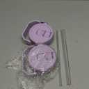 2Pack Replacement Tumbler Lid Fit for Stanley IceFlow 30 oz(Only) Flip Straw Lid, with 2Pcs Reusable Straws,1Pcs Cleaning Brush (Purple)