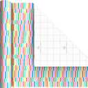 Hallmark Wrapping Paper Mini Rolls, 3-Pack (Blue Plaid, Spring Flowers, Rainbow Stripes) for Birthdays, Baby Showers, Mother's Day, Any Occasion - 45 Sq. Ft. Total