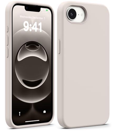AOTESIER for iPhone 16e Case, Food Grade Silicone, Shockproof Military-Grade Protection Phone Case for iPhone 16E 2025 6.1'' with Anti-Scratch Microfiber Lining Inside, Gravel