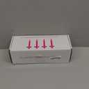 200 pcs Church Candles with Drip Protectors for Devotional Candlelight Vigil Service, Unscented White 5" H X 1/2" D, No Smoke, Shabbat, Praye