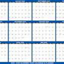 32x48 SwiftGlimpse 2025-2026 Academic Wall Calendar Dry Erase Erasable, XLarge, Wet & Dry Erase Laminated, JULY 2025 to JUNE 2026 ONLY