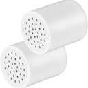 20 Stage Shower Filter Replacement Cartridge - Shower Head Filter Cartridge for Hard Water, Chlorine, Heavy Metals, High Output Shower Water Softener (2)