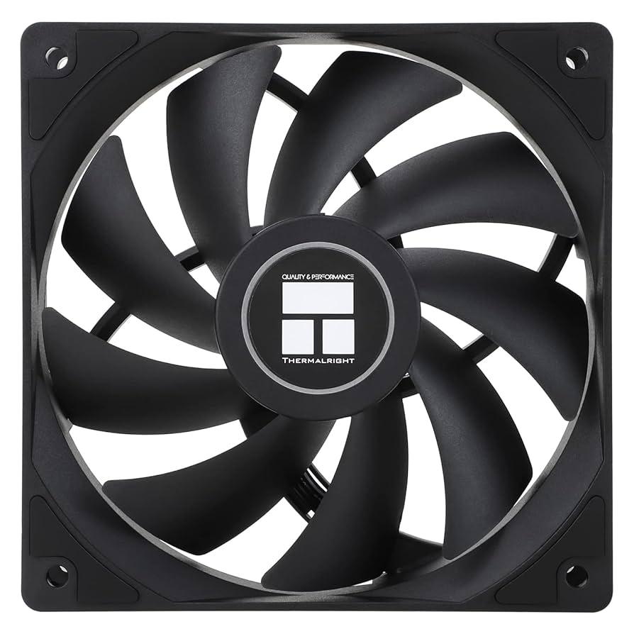 Thermalright TL-C12C X3 CPU Fan 120mm Case Cooler Fan, 4pin PWM Silent Computer with S-FDB Bearing Included, up to 1550RPM Cooling （2 Quantities）
