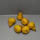 6pcs Fake Pears Artificial Fruits Vivid Yellow Pear for Home Fruit Shop Supermarket Desk Office Restaurant Decorations Or Props (Yellow)