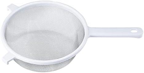 Chef Craft Classic Stainless Steel Mesh Strainer, 8 inch, White