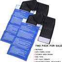 Gel Ice Cold Packs - (2-Piece Set) Soft Reusable Cold/Hot Compress, Provides Alleviate Joint and Muscle Pain. Flexible Therapy from Injuries - Shoulder, Back, Knee, Neck, Ankle & More.