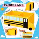 ReliThick Magnetic School Bus Pen Holder, Desk Organizer with 4 Magnets