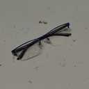 Cyxus Blue Light Glasses Men Computer Glasses Semi Rim Eyewear Ultralight UV Blocking Glasses for Relieve Digital Eye Strain, Dry Eyes, Headaches, and Blurry Vision (01-black Blue-8001 Metal Frame)