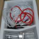 Water Oxygen Jet Beauty Machine Multifunctional Vacuum Machine Deep Clean Hydro Dermabrasion Facial Machine Home SPA Micro Bubble Cleansing Skin Care (White Blue)