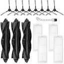 WVCR200S Replacement Parts for WYZE Robot Vacuum Cleaner WVCR200S Spare Accessories, 3 Main Roller Brush, 8 Side Brushes, 4 Hepa Filters, 1 Cleaning Tool