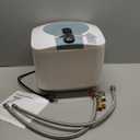 2.5 Gallon Mini Tank Water Heater Under Sink Hot Water 1500W 110V 120V Water Heaters for RV Kitchen RV 1/2NPT Stainless Steel Hose 3-way Fitting Grey (Gray)