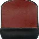 Ergonomic Leather Mouse Pad Mat Mousepad with Rest Wrist Support Non-Slip Rubber Base Memory Foam Waterproof Surface for Gaming Office (Square-Brown)